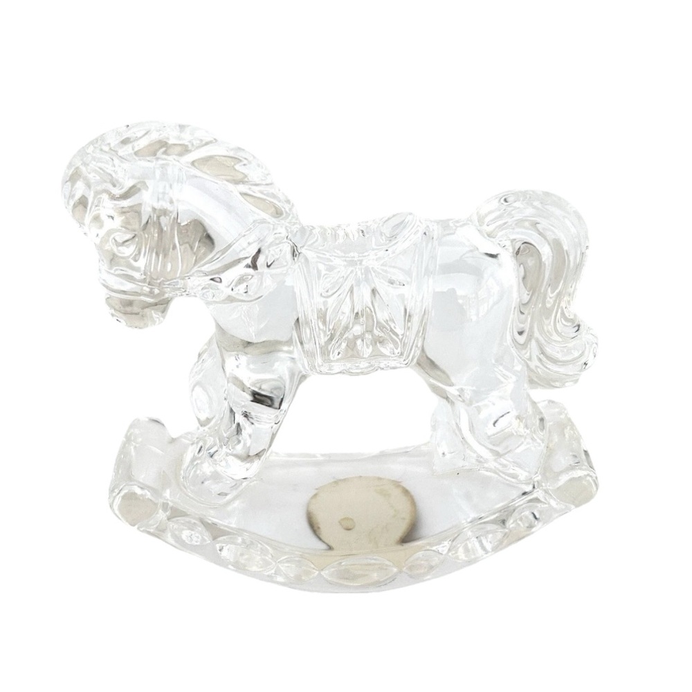 Princess House Crystal Horse Treasures Rocking 24% Lead Crystal Germany Figurine